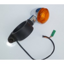 BLINKR PŘEDNÍ LEVÝ CHROM - JAWA 300CL, PÉRÁK + MODEL 42 - (ZÁNOVNÍ DÍL)